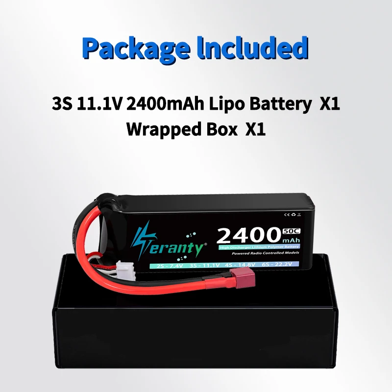 TERANTY 3S 2200/2400/2600mAh Lipo Battery 11.1V 50C with T/XT60 Plug For FPV Drone Airplane RC Car Truck Boat RC Model Parts view 6