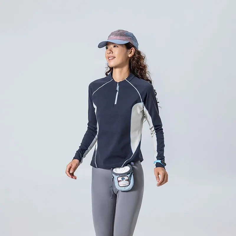 Women Cycling Hiking Outdoor Long Sleeve Slim Fit Quick Dry Sport T-shirts Fitness Track Tshirt Girl Y2k Streetwear T Shirts