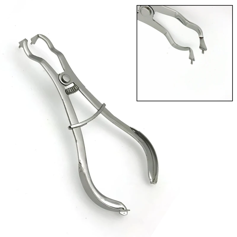 

1Pc Dental Stainless Steel Forceps Matrix Band Clip Ring Distractor Plier Sheet Clamp Forming Placing Forceps for Dentist Tools