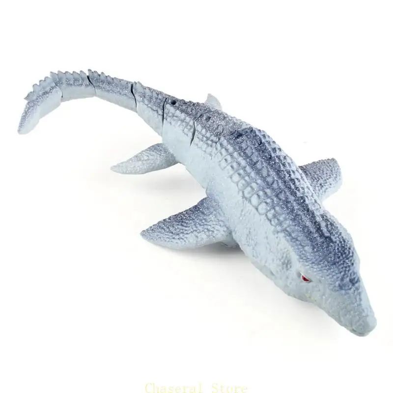 Robô educacional elétrico mosasaurus com controle remoto, brinquedo para crianças, meninos, presentes, animais, piscinas, brinquedo banho