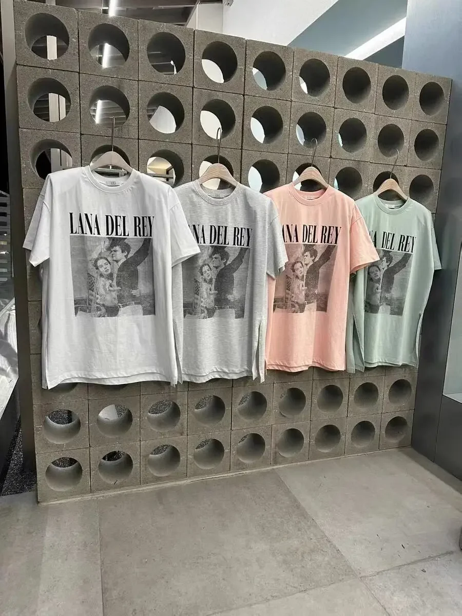 Summer Men‘s Women Cotton T-Shirt New Lana Del Rey Ldr Sailing Tan Print Tops Tees Male Fashion Clothing Harajuku Streetwear