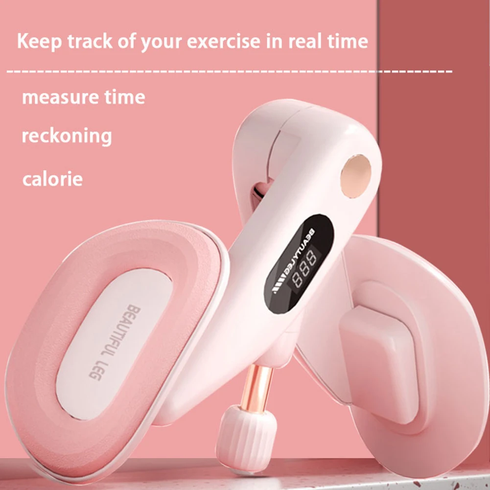 Thigh Master Pelvic Floor Trainer Adjustable Resistance with Counter Kegel Exercises Device Muscle Trainer for Women Home Gym