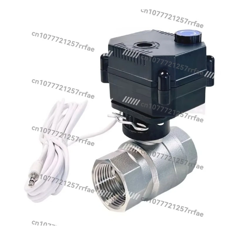 24V DC Smart Electric Actuator Control Check Ball Valve for Thermostat Water Leak Detection System