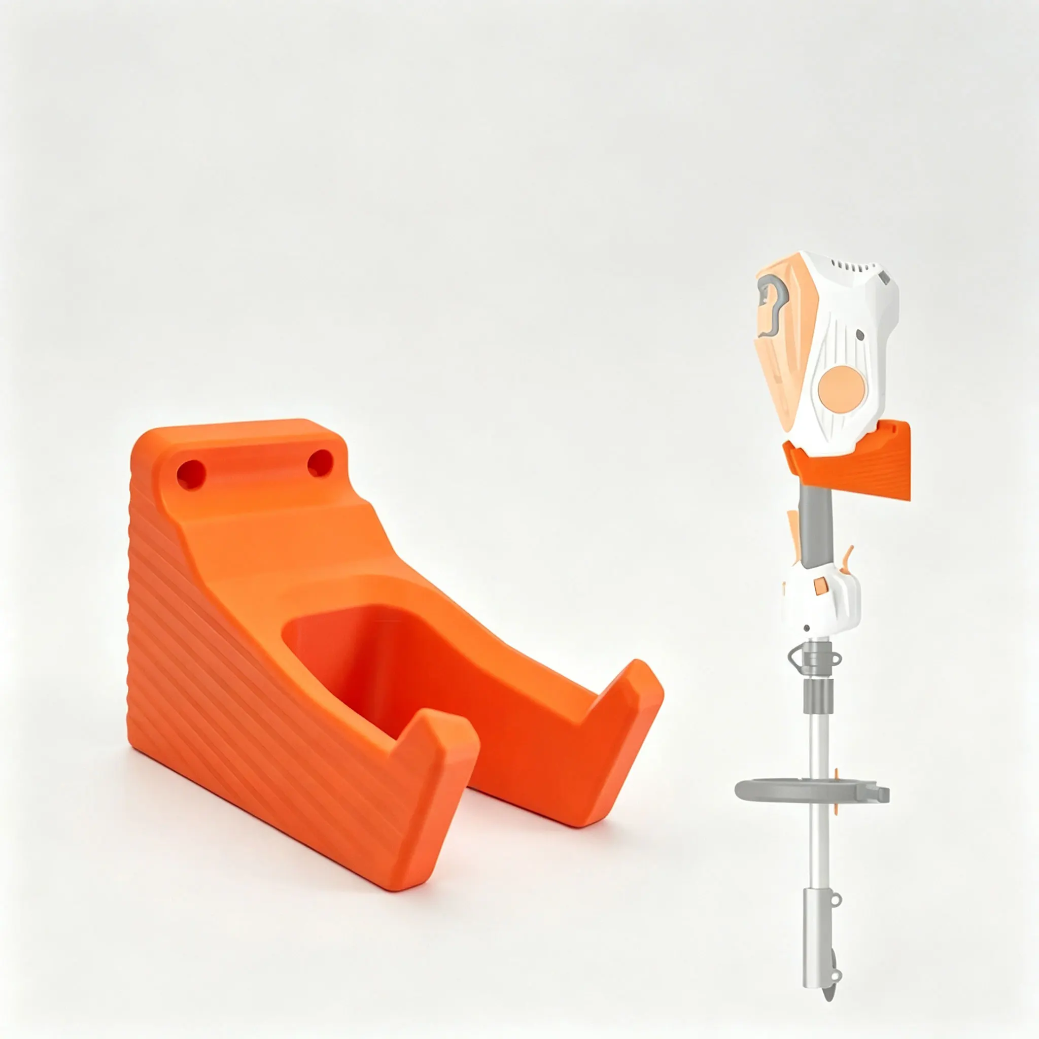 Wall Mount Holder Compatible with Stihl KMA 80 R Cordless KombiMotor Garden Tool Storage Bracket for Garage Shed