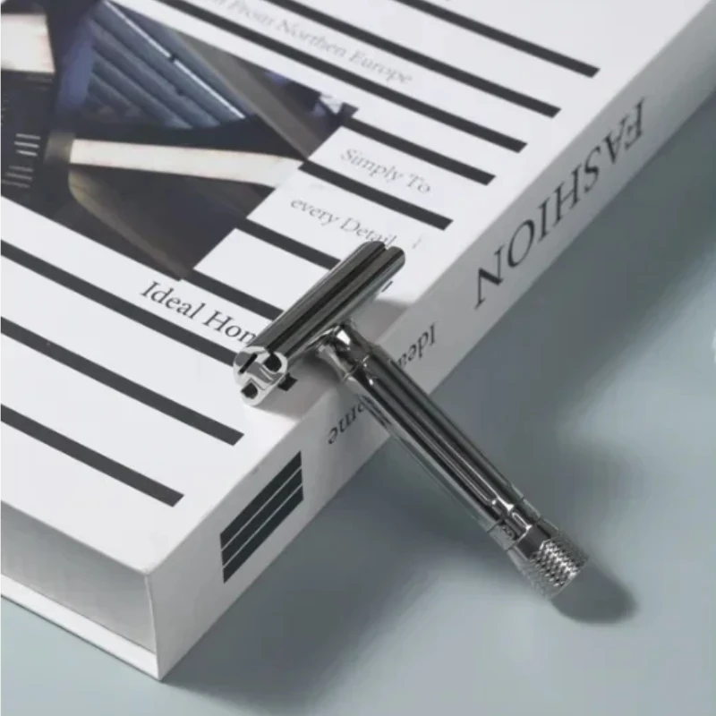 ماكينة حلاقة آمنة من الفولاذ المقاوم للصدأ قابلة للتعديل من YAQI Avanti، أداة العناية باللحية المضادة للحساسية بجودة 111 جرام، للرجال، للحلاقة الدقيقة