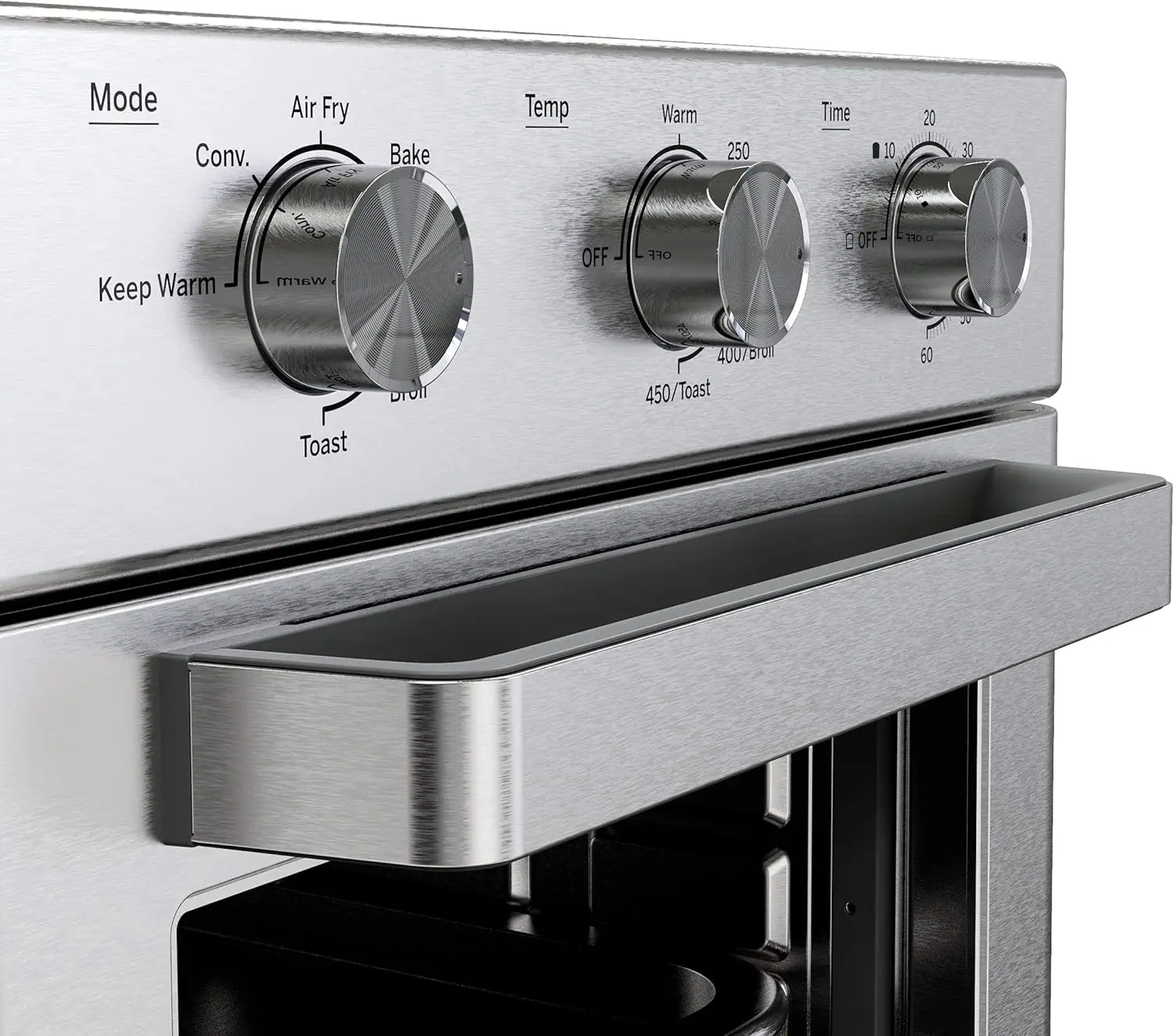 فرن تحميص مقلاة هوائية ميكانيكية + مجموعة ملحقات | محمصة حرارية مع 7 أوضاع للطهي | فرن ذو سعة كبيرة - يناسب بيتزا مقاس 12 بوصة #5