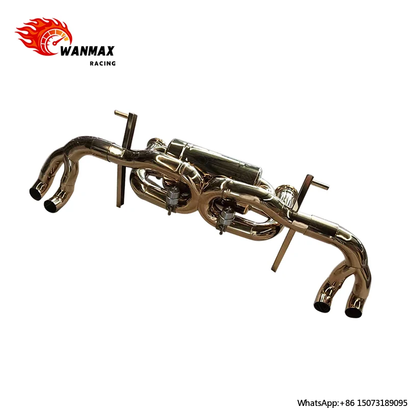 

High Performance Auto Parts 304 Stainless Gold Exhaust Catback for Huracan LP610-4