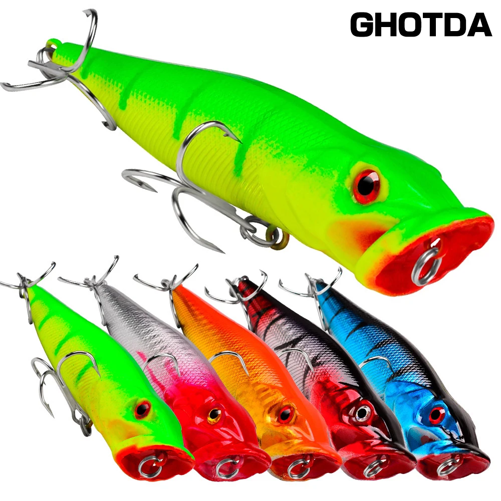 1pcs Popper Wobbler Fishing Lure 11.5g 9cm Floating Crankbait Artificial Bait Peche Poper Pop Pesca Carp Pike