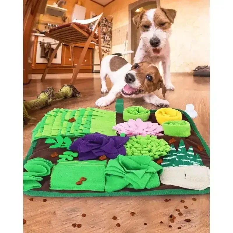 Pet Dogs Snuffle Mat Pet Leak Food Anti Choking Mat Cat Dog Training Blanket Nose Work Toy Pet Slowing Feeding Intelligence Mat