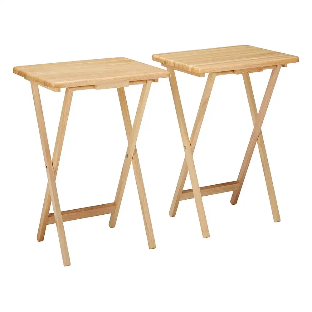 

Winsome Wood Alex 2-Pc Snack Tables, Natural Finish