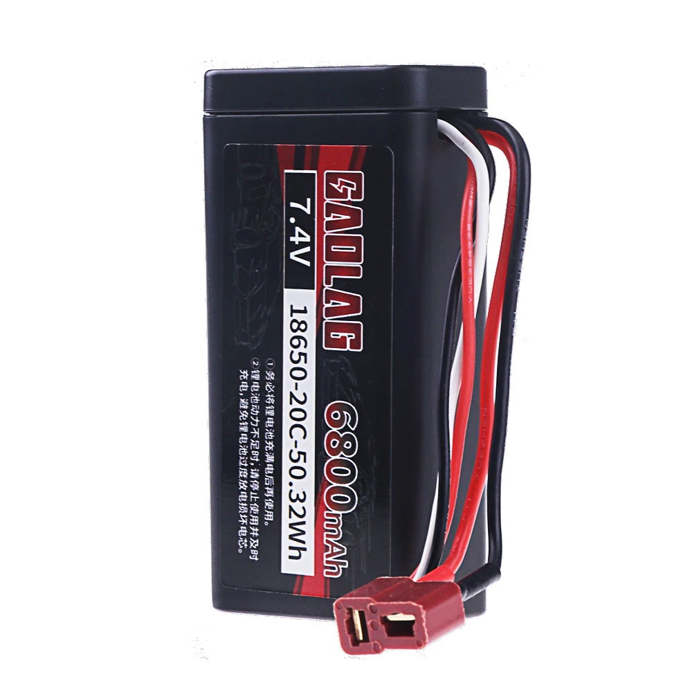 7.4V 6800mah 18650 Lipo Battery for Q46 Wltoy 10428 12428/12423 X9115 144001 RC Car Spare Accessories 2s 7.4v Bateria