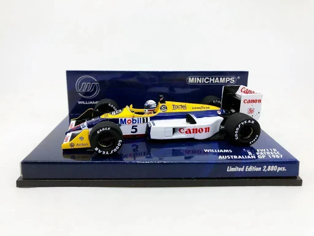 Minichamps 1:43 F1 FW11B 1987 Patrese Simulation Limited Edition Resin Metal Static Car Model Toy Gift