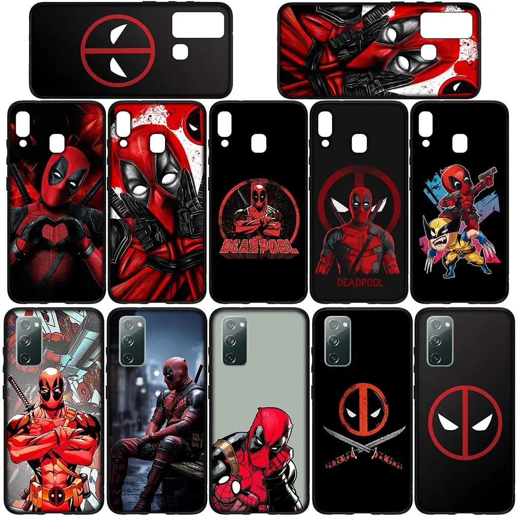 Deadpools M-Marvels Soft Phone Casing for Xiaomi Redmi Note 12 11 10 9 Pro 9S 10S 11S 9A 9C NFC 9T 10A 10C 12C Cover Case