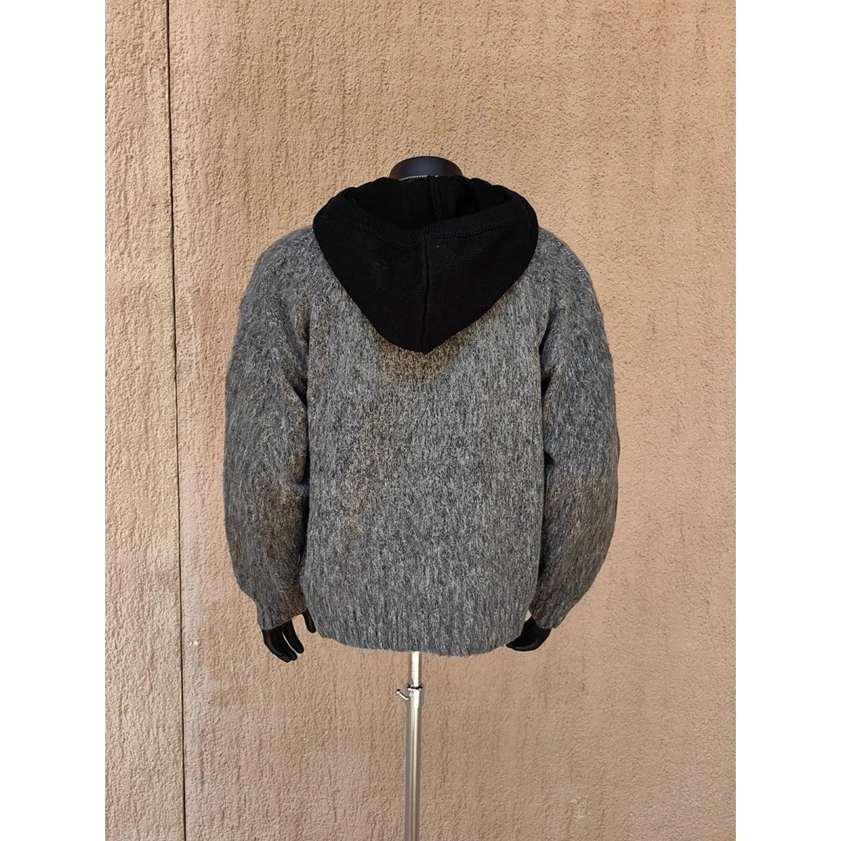 

Свободный мужской вязаный кардиган в американском стиле с капюшоном, повседневная модная верхняя одежда, осень-зима, модное полиэфирное волокно