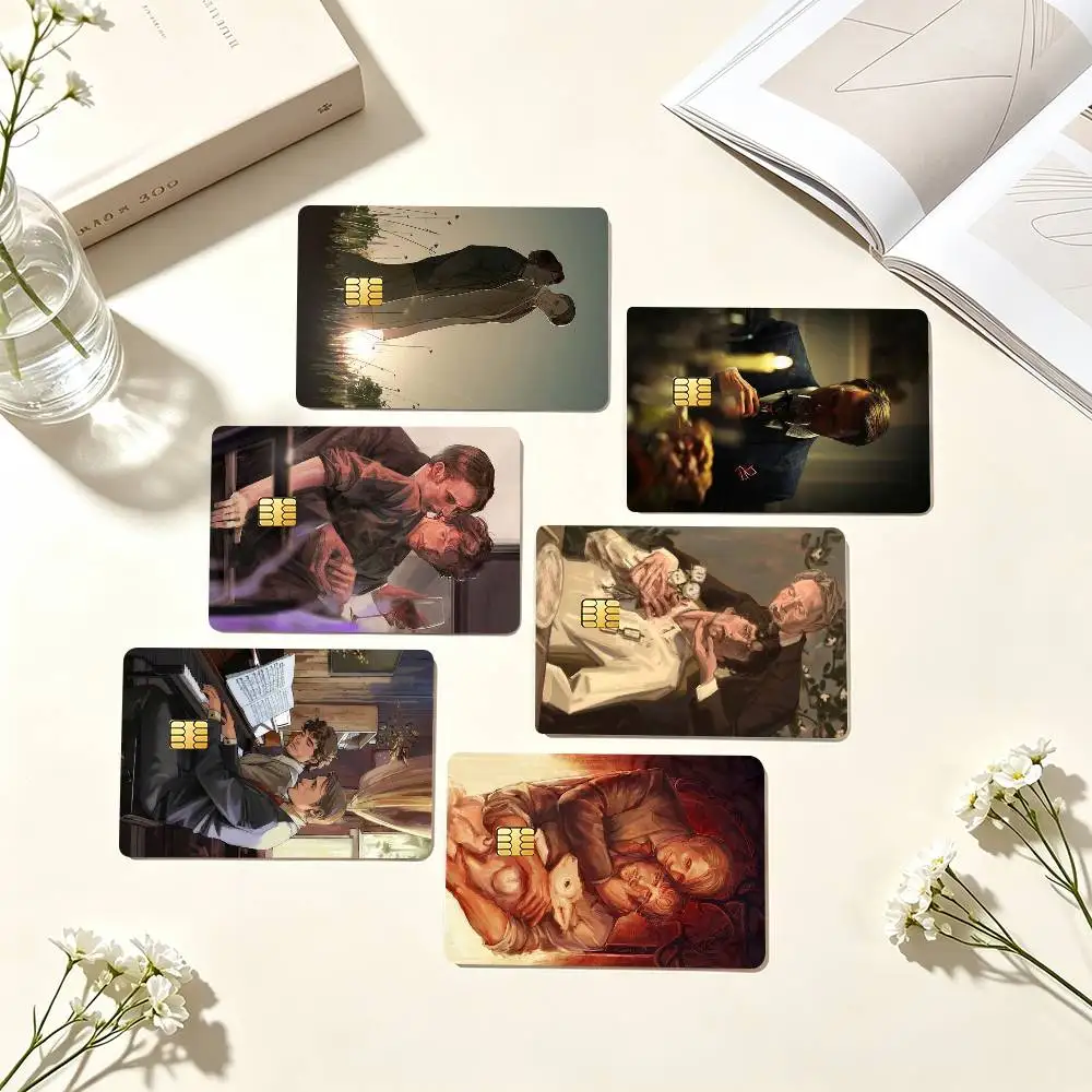 T-TV Series Hannibal Credit Card HD Stickers Small Chip Waterproof Sticker Game Card Decal Gift