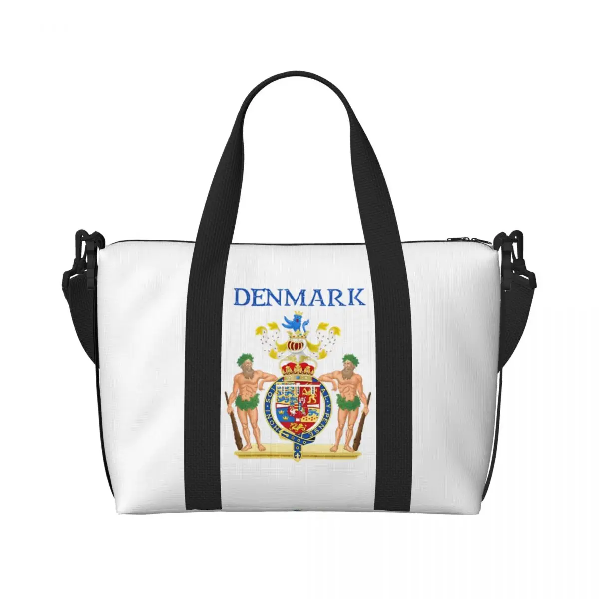 

Дорожная сумка с гербом Дании, спортивная сумка, водонепроницаемые спортивные сумки, большая тренировочная сумка, необычная сумка для фитнеса для пары