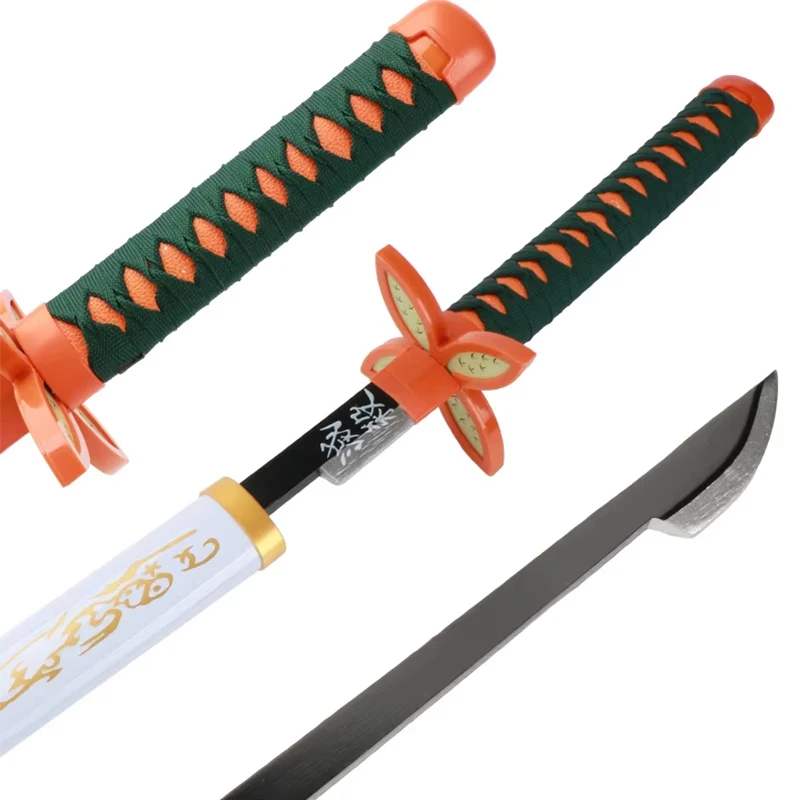 Demon Slayer Sword Anime Swords 41inch  Bamboo Blade Rengoku Tanjiro Zenitsu Original Texture  For Cosplay And Collection Katan