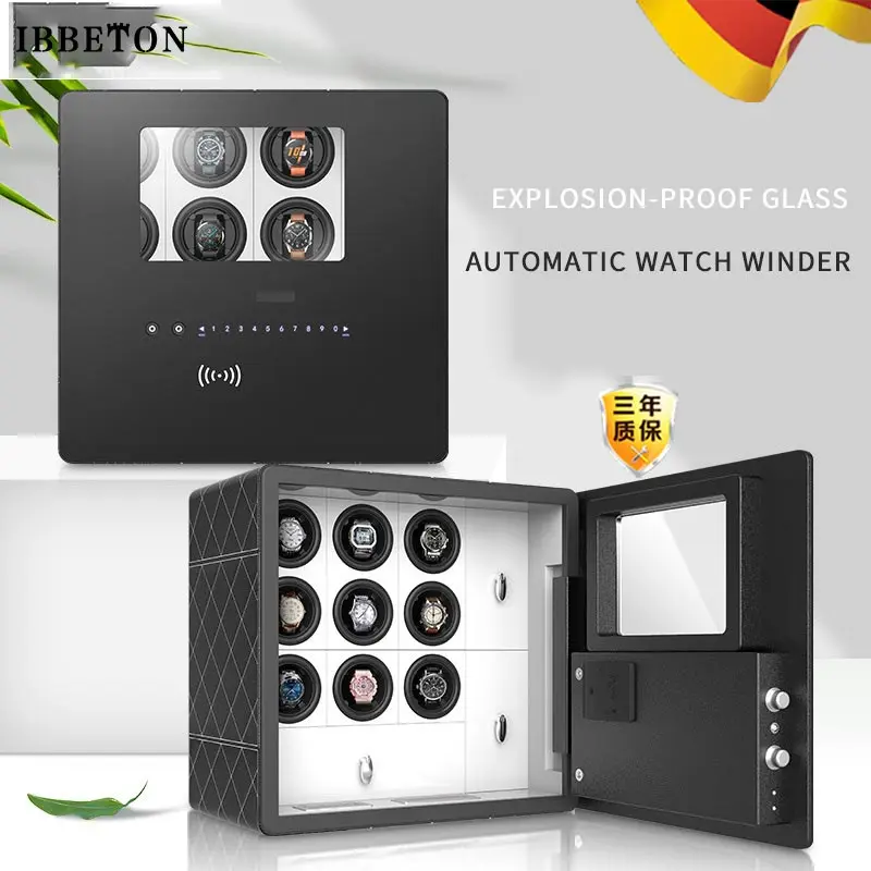 Explosion Proof Glass Watch Safe, Watch Winding Device 6-9-12 Watch Position Autom Safetatic Vibrator, Clock Safe, Watch Changer