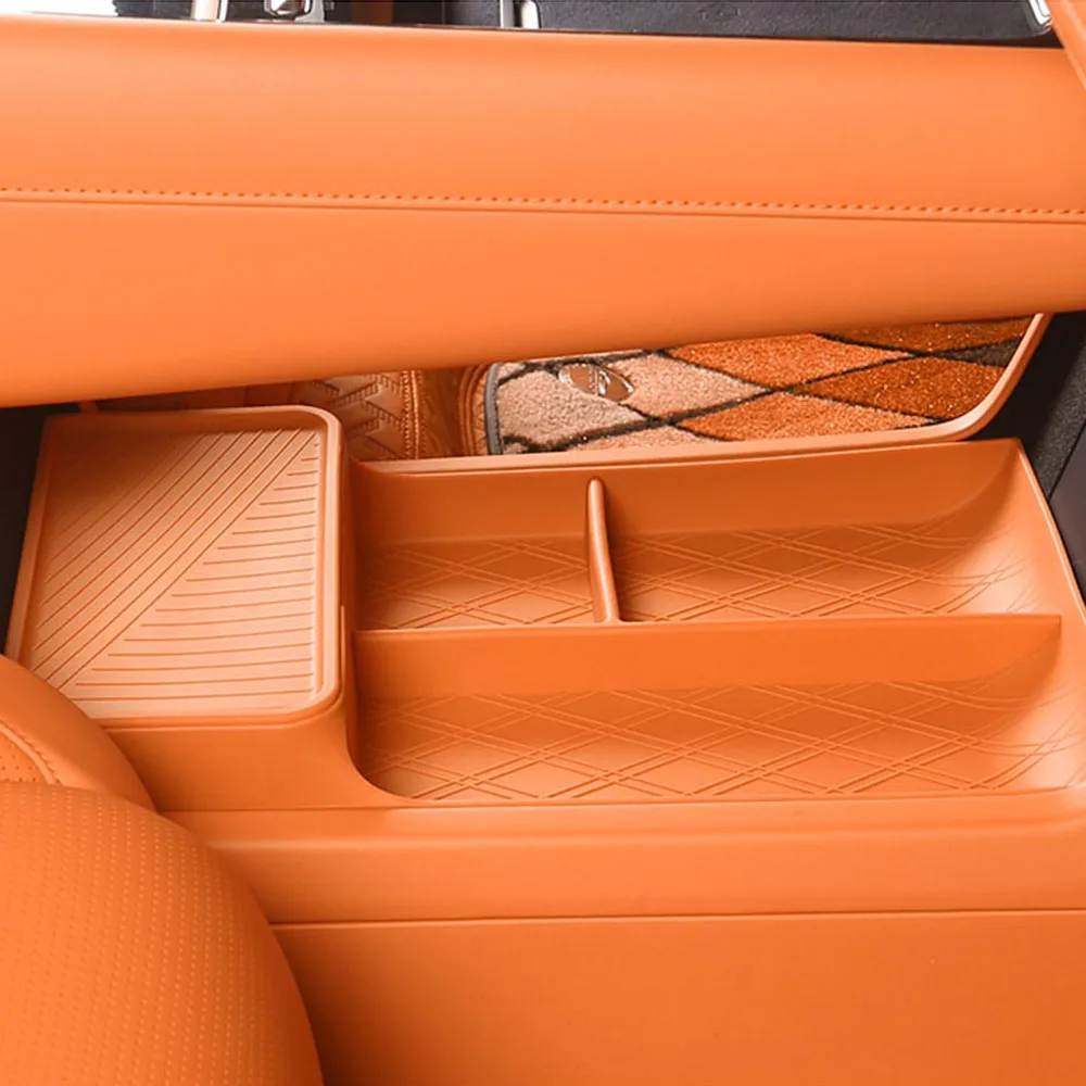 

Central Control Lower Storage Box Car Modification Accessories For Lynk & Co 900 2025 2026 Original Color Silicone Storage Box