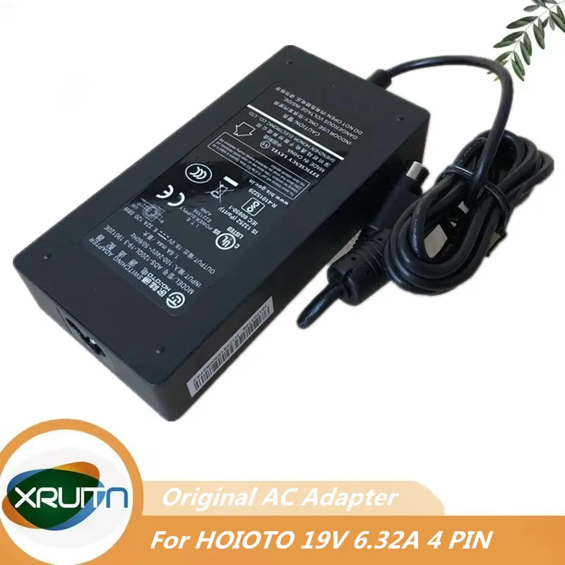 Original Hoioto 19V 6.32A 120W 4PIN AC Switching Power AC Adapter For Hikvision Power Supply Charger ADS-120QL-19-3 190120E