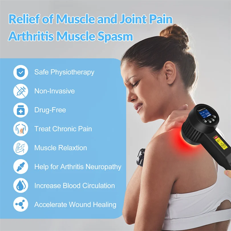 NEW20265W 650nm 808nm High Intensity Class IV Laser Therapy Machine for Anti-inflammation Pain Relief Knee Arthritis Sciatica