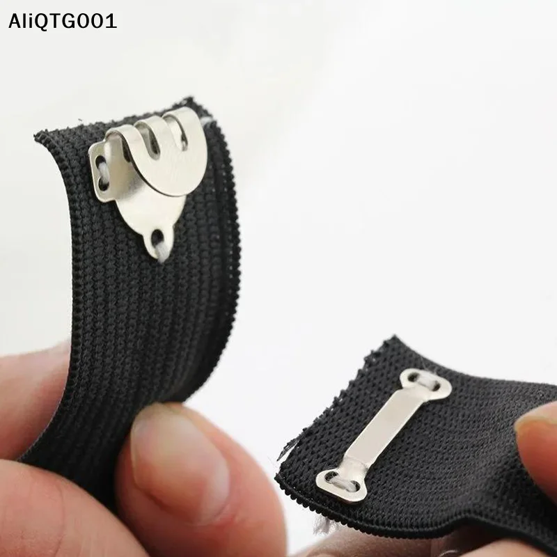 10Set Metal Invisible Garment Hooks Buttons for Pants Skirts Suit DIY Adjustment Buckle Sewing Accessories