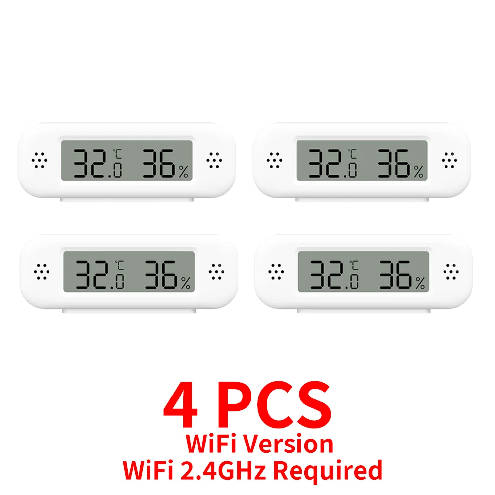 Tuya WiFi Zigbee 3.0 Temperatuur-vochtigheidssensor Hygrometer Thermometer App Remote Monitor Werk met Yandex Alexa SmartLife