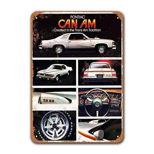 Game Room Home 1977 Can Am Vintage Tin Signs Cars Metal Bar Poster Garage Pub Office Coffee Club Wall Decor 8x12 inches