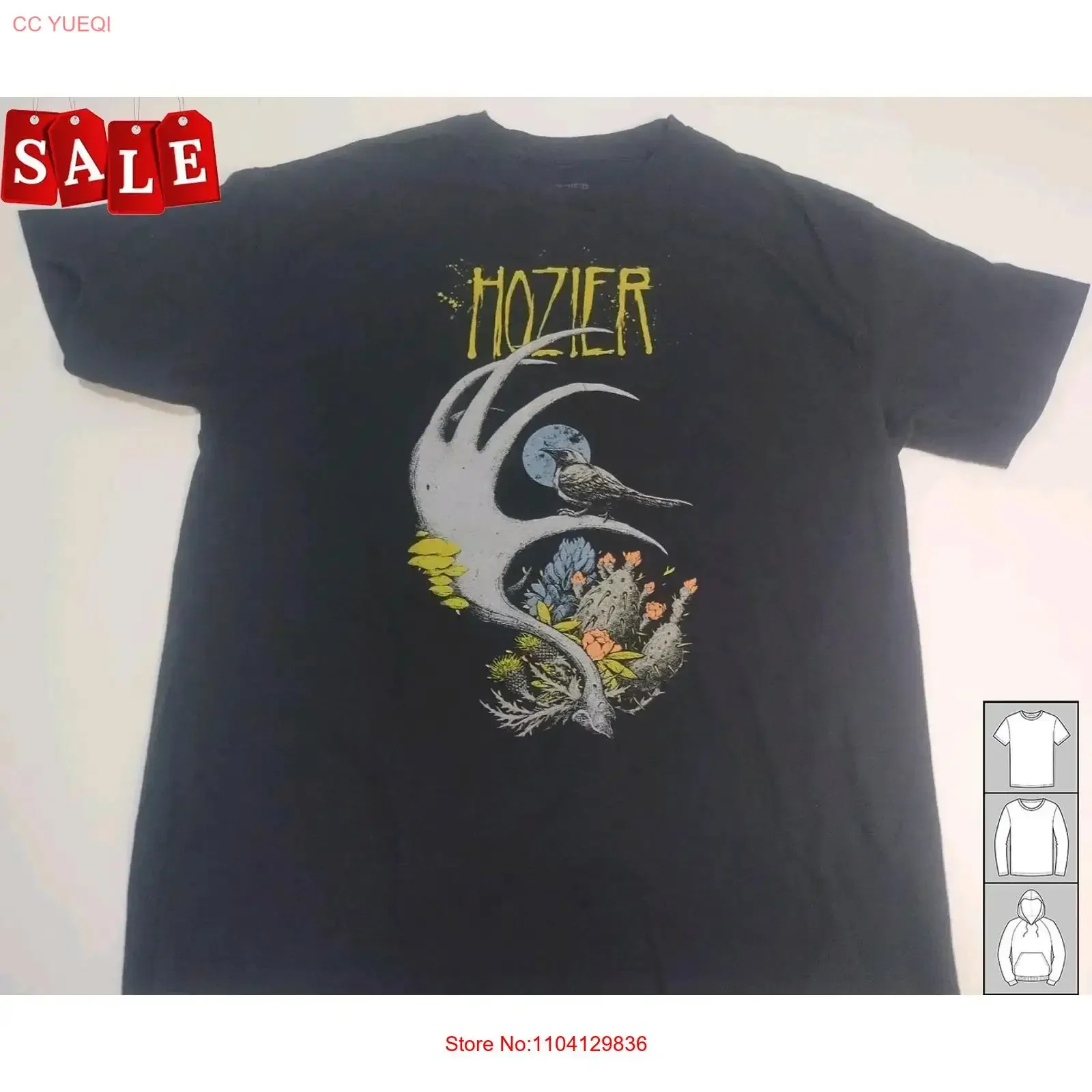 Nova Camiseta Hozier Chula Vista para Fãs S-5XL NH248 Vintage Lavada Casual Unissex Designer Roupa Top para Uso Diário
