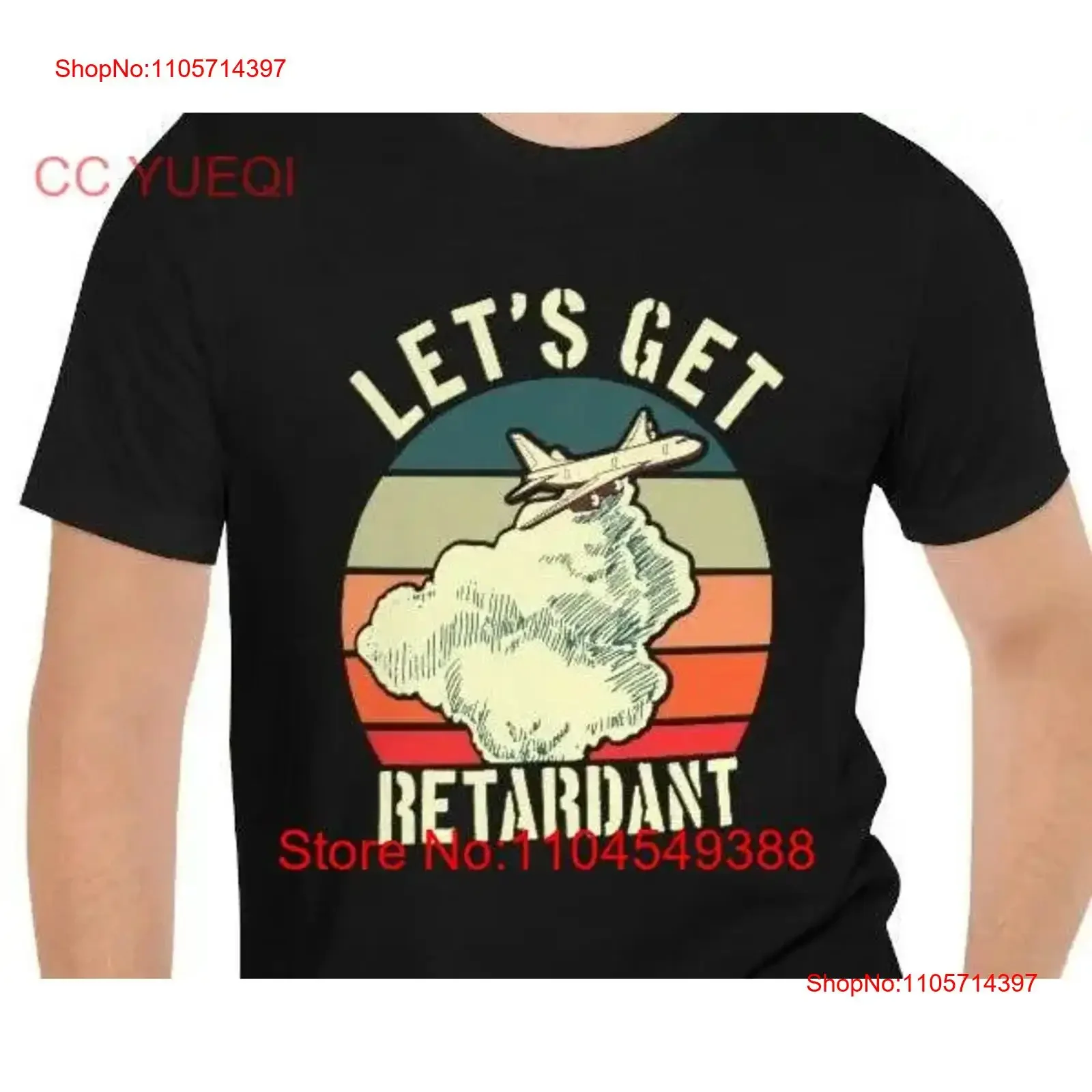 Let's Get Retardant T Shirt Funny Wildland Firefighter Forest Fire Bomber Airplane vintage Washed Casual Comfortable fashion