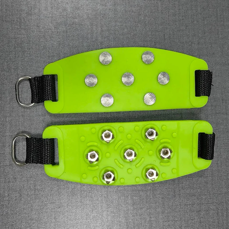 حذاء سبايك شتوي شتوي فيلكرو آيس كلو للتسلق في الهواء الطلق على جبال الثلج وأرض الثلج مضاد للانزلاق قابل للتعديل #3