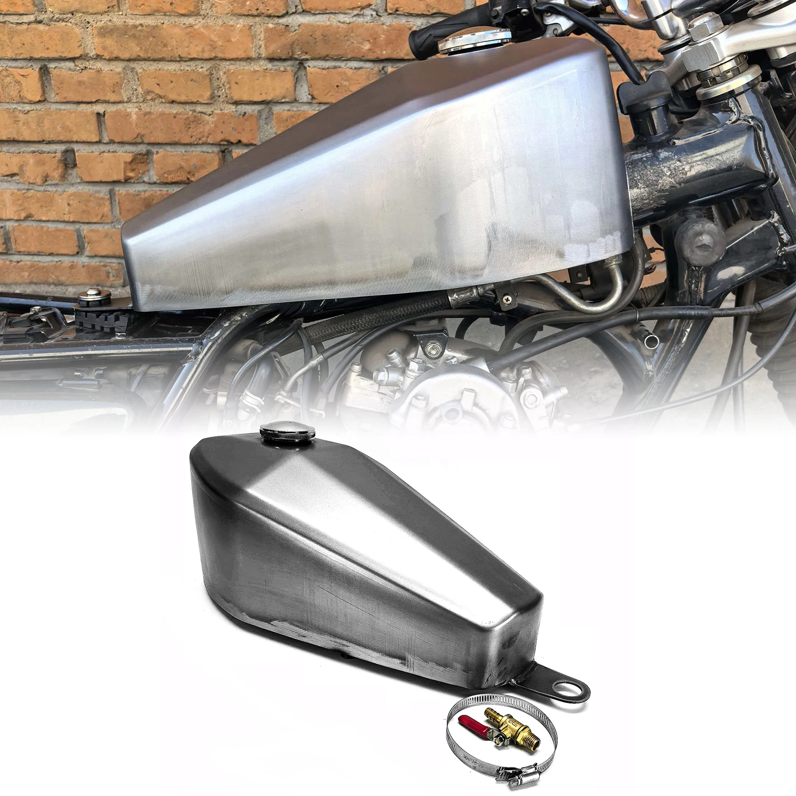 8L Motorcycle Petrol Gas Fuel Tank For Yamaha SR400 SR500 SR 400 500