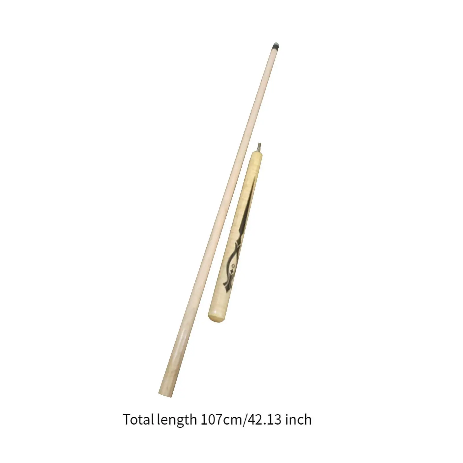 Billiard Pool Cue Stick Professional Portable 42inch 1/2 Split Cue Break Jump Cue for Bars Practice House Players Adults