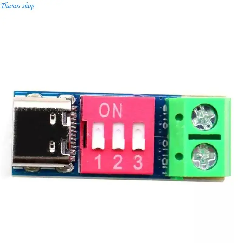 5Pcs Programmable Fast Charging Test Board 5-20V Adjustable Module USB Type C 100W Power Supply Tester X37A