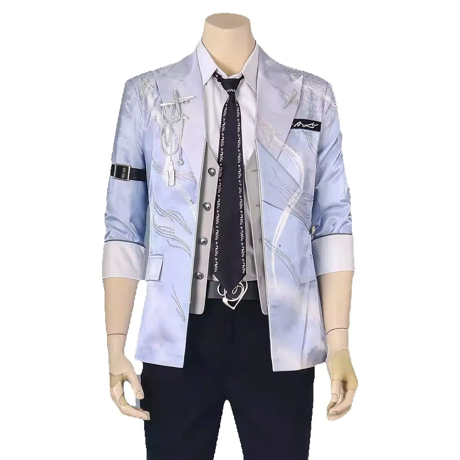 เกมความรักและ Deepspace Caleb วันเกิดคอสเพลย์ No-Return Night เครื่องแต่งกายผู้ใหญ่เสื้อแจ็คเก็ตกางเกงชุด Cos แสดง