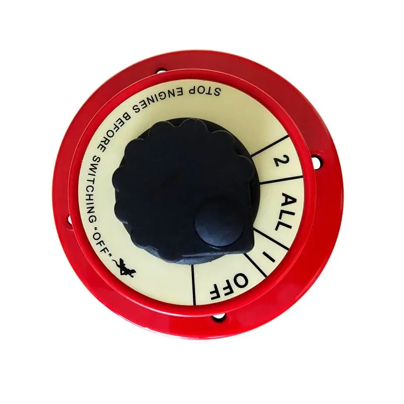 

ISURE MARINE переключатель аккумулятора, 4-ходовой переключатель для лодки, Желтая Пластиковая металлическая панель, 4-ходовой, среднего размера, для двух батарей