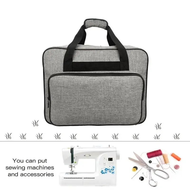 E8BD Sewing Machine Bag Sewing Machine Storage Bag with Pockets Sewing Machine Case for Sewing Accessories