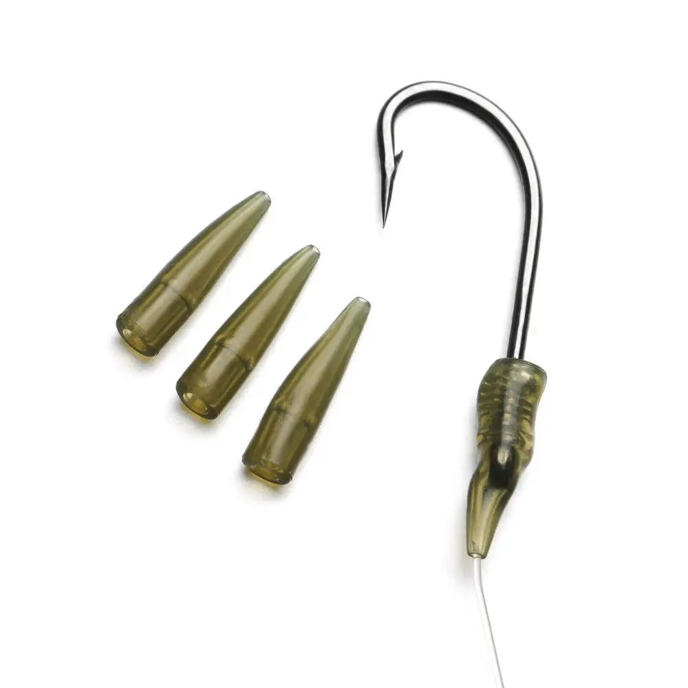 Feeder Too Green Rubber Chod Helicopter Rig Sleeve Tail Rubber Cone Fishing Accessories Connect with Fishing Hook Micro Carp
