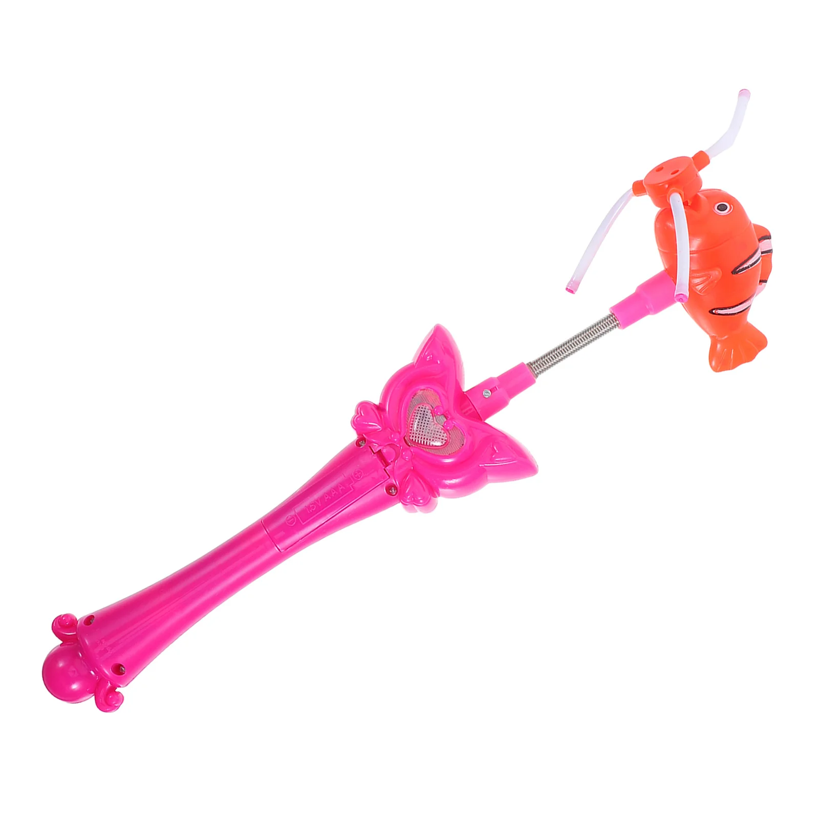 

Fish Head Flash Windmill Pinwheel Wind Decorative for Kids Party Concert Fun Bright Colors Night Use No