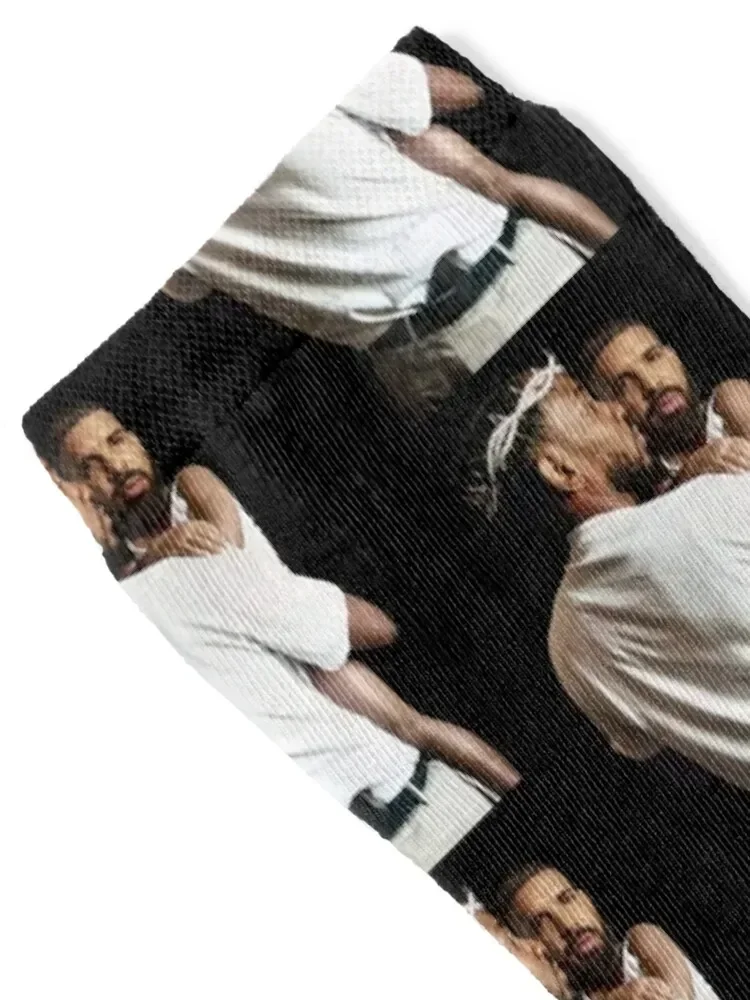 Kendrick Lamar Holding Baby Drake Socks snow Lots Novelties set Mens Socks Women's