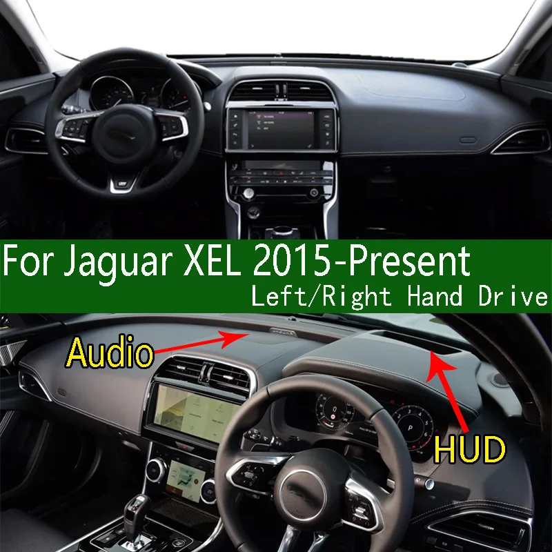 

For Jaguar XEL X760 2015-2021 Dashmat Dashboard Cover Instrument Panel Sunscreen Insulation Protective Pad Anti-Dirt Ornaments