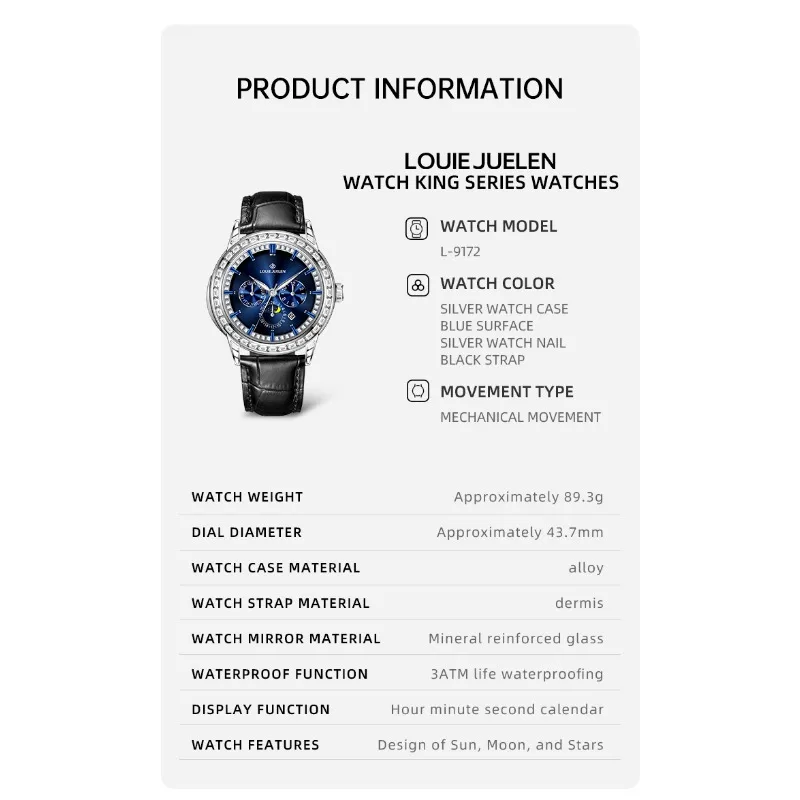 Dropshipping 2024 Nieuwe Heren Casual Horloges Topmerk Mechanische Mannen Luxe Lederen Waterdichte Lichtgevende Klok Relojes Para Hombre