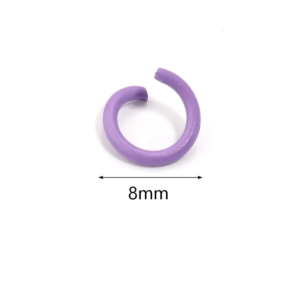 100 Pcs/lot Iron Open Jump Rings Colorful Split Jump Rings Metal Opening Single Loops Jump Rings For Jewelry Making Accessories