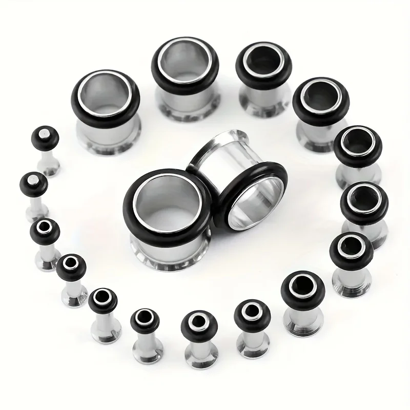 

18pcs/set Ear Expanders Ear Stretching Tools Stainless Steel Ear Plugs Ear Gauges 1.6/2/2.5/3/4/5/6/8/10mm