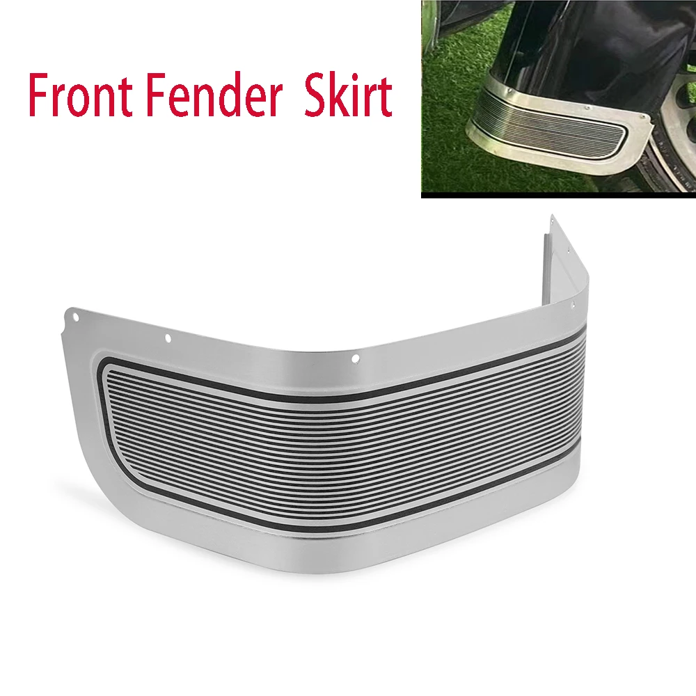 Motorcycle Front Fender Trim Skirt Cover For Harley TOURING FLHTCU Ultra Classic Electra Glide FLHX Street Glide 1997-2023