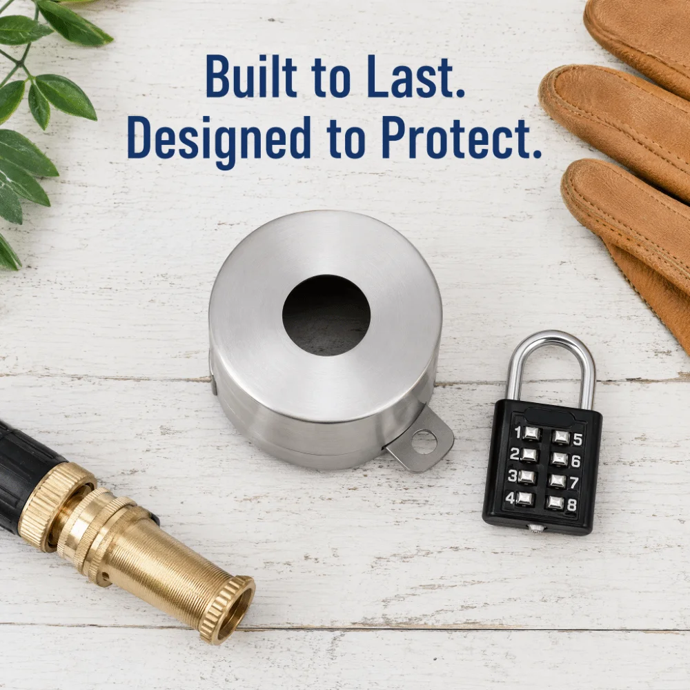 Stainless Steel Faucet Lock System Password Lock Anti-Theft Design Water Spigot Lock Stop Unauthorized Water Use
