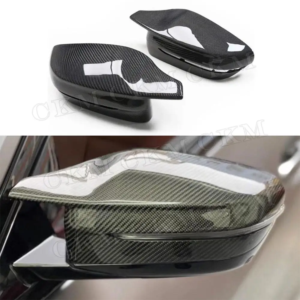 

Rear View Mirror Cover For BMW M3 G80 M4 G82 G83 2021+ Carbon Fiber Car Sideview Replacement Rearview Cap Case