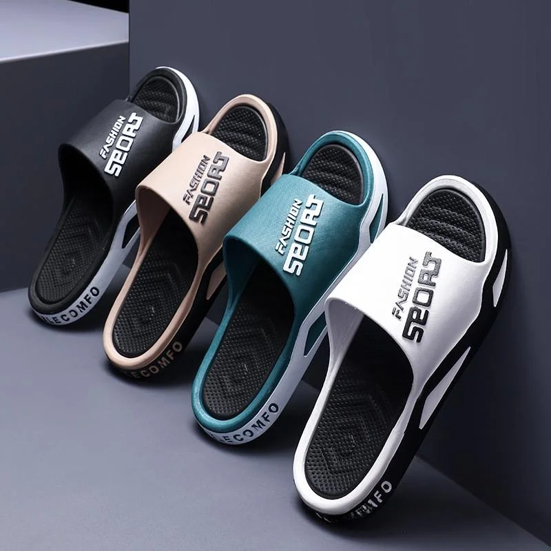 

New Men's Slippers Summer Outdoor Sports Trendy Couples Home Batoom Soft Bot Home Men's Sandals Slip-On Comfortable