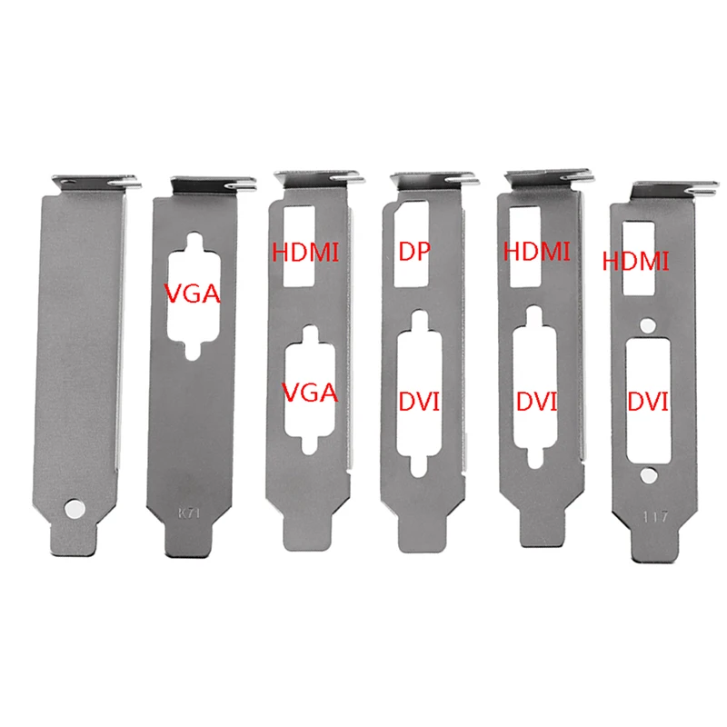 for Half Height Graphics Cards DVI VGA Port Desktop Slim Low Profile Bracket AdapterSmall Case Dedicated Graphics Small Profile