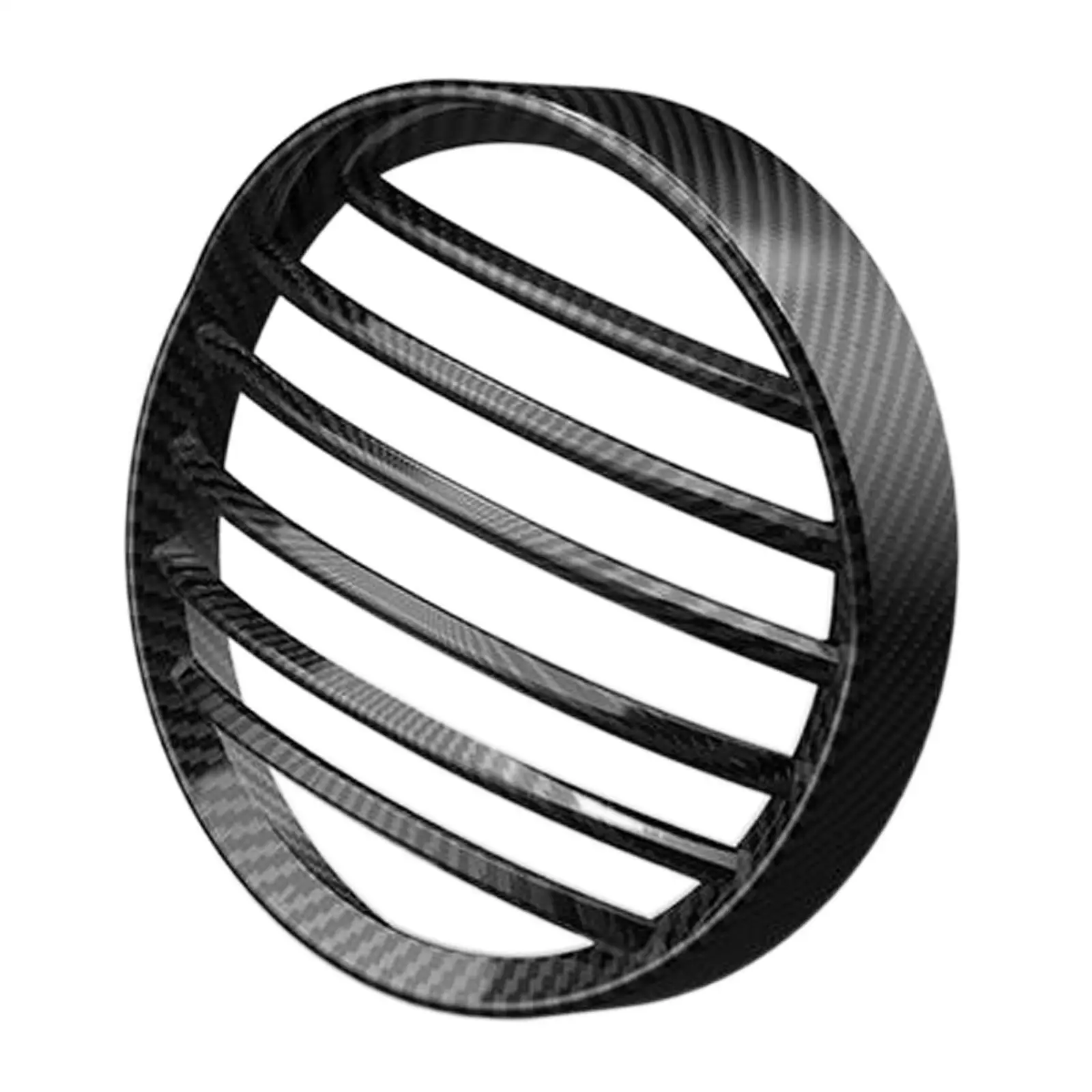 

Motorbike Headlamp Cover Protector ABS Textured Pattern Mesh Grill 14cm Retro Lampshade Universal for Vehicles